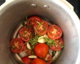 A picture of step 1 of Tomato soup and Fried Egg -Bread.