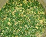 हरी मूंग दाल पालक की सब्जी (Moong dal Palak Sabji recipe in Hindi) रेसिपी चरण 5 फोटो
