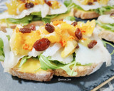 Foto del paso 5 de la receta: Tosta de bacalao ahumado con naranja