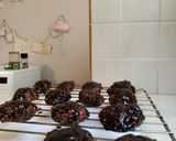 Φωτογραφία βήματος 4 της συνταγής Cookies βρώμης με μπανάνα με γλάσο σοκολάτας και καρύδα (vegan)