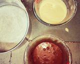A picture of step 7 of Zebra Chocolate Cake.