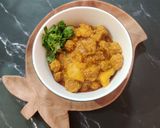 A picture of step 10 of Posto soya aloo curry.