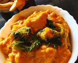 A picture of step 4 of Dahi Paneer.