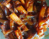 A picture of step 4 of Instant carrot and mango pickle.