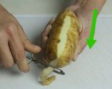 A picture of step 1 of Potato wedges.