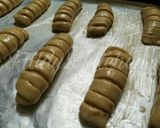 A picture of step 10 of Nutella stuffed caterpillar buns.
