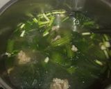Hình bước làm 3 của món Canh cải bẹ xanh thịt heo xay 🐷🌿