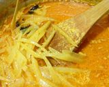 Foto langkah ke 5 dari resep Gulai Pepaya Muda(Lontong Sayur).