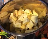 A picture of step 1 of Spicy Apple and parsnip soup.