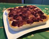 Une image de l'étape 11 de Flan de semoule façon pâtissier aux pêches de vigne.