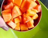 A picture of step 1 of Fruit salad.