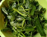 Foto langkah ke 1 dari resep Cah Kangkung Kecambah Pete.