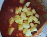 A picture of step 4 of Macaroni Aloo Gravy.
