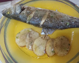 Foto del paso 8 de la receta: Dorada o lubina al horno con crema de salsa de pescado