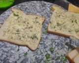 A picture of step 1 of Garlic bread toasted sandwich.