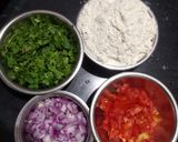 A picture of step 1 of Jowar Massala Roti.