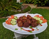 A picture of step 3 of Qeema pakoray.
