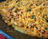 Foto del paso 7 de la receta: Fideos con carne picada, ajos tiernos y coliflor