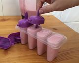 Foto do passo 2 de Gelado de pauzinho de morango e banana