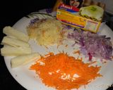 A picture of step 1 of Cheezy bars.