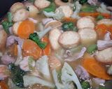 Foto langkah ke 6 dari resep Sapo Tofu Ayam Udang.