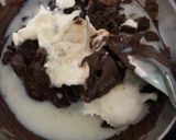 A picture of step 2 of Water melon heart Chocolate delight.