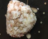 A picture of step 4 of Lemon pepper sausage Omusubi.