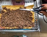 A picture of step 2 of Lasagna!! Easy, budget-friendly, delicious, and of course...KETO-FRIENDLY.