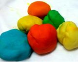 A picture of step 6 of Play dough without cream of tartar.