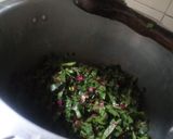 A picture of step 3 of Beetroot with Leaves (Bhujya) Chukander ki bhujiya.
