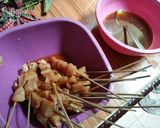 Foto langkah ke 2 dari resep Sate ayam manis berasa sate kambing 😄😄😄😄.