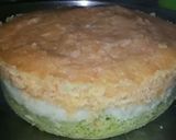 A picture of step 9 of Tricolour dhoklas.