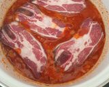 Csülök pörkölt füstölt oldalassal csípősen recept fázis 2 fotója