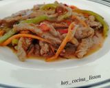 Foto del paso 11 de la receta: Ternera con verduras y salsa de soja