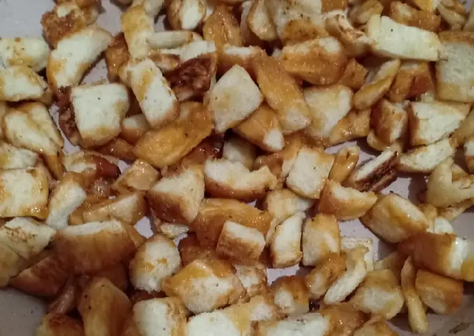 Langkah-langkah untuk membuat Cara membuat Popcorn Karamel Roti Tawar