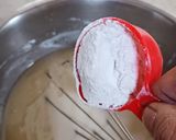 A picture of step 5 of Valentine's special Vanilla Chocolate Heart Cake / Zebra cake / Eggless cake.