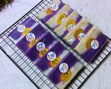 Foto langkah ke 10 dari resep Talam Lapis Pisang Ubi Ungu.