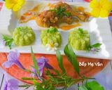 Hình bước làm 10 của món Xôi lá dứa đùi gà chiên