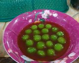 Foto langkah ke 4 dari resep Bubur Candil pandan ubi putih.