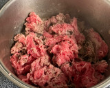 A picture of step 3 of Beef with Tofu(No Mirin needed).