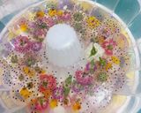 Foto langkah ke 1 dari resep Garden Puding / Puding Edible Flower.