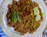 A picture of step 8 of Green chilli qeema.