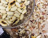 A picture of step 1 of Peanut jaggery chikki.