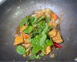 香氣爆棚的塔香辣炒臭豆腐的食譜步驟4照片