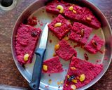A picture of step 4 of Beetroot Barfi.