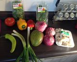 Foto del paso 1 de la receta: Ceviche de salmón con mango y menta / Ceviche de salmón con champiñones, palta y albahaca