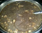 A picture of step 1 of Veg Hot and Sour soup.