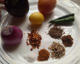 A picture of step 1 of Smoked eggplant curry /baingan bharta.