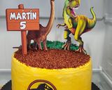 Foto del paso 8 de la receta: Torta de cumpleaños Dinosaurios (sin gluten)