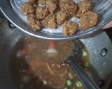 A picture of step 5 of Leftover Radish manchurian soup.